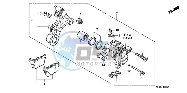 REAR BRAKE CALIPER