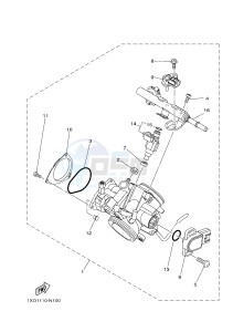 YXE700E YXE70WPAH WOLVERINE R-SPEC EPS (BW12) drawing THROTTLE BODY ASSY 1