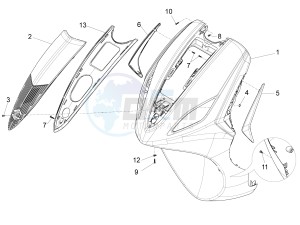 Fly 150 4T 3V ie (USA) drawing Front shield