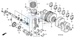 CB1300S9 Australia - (U / BCT MME TWO TY2) drawing CRANKSHAFT/PISTON