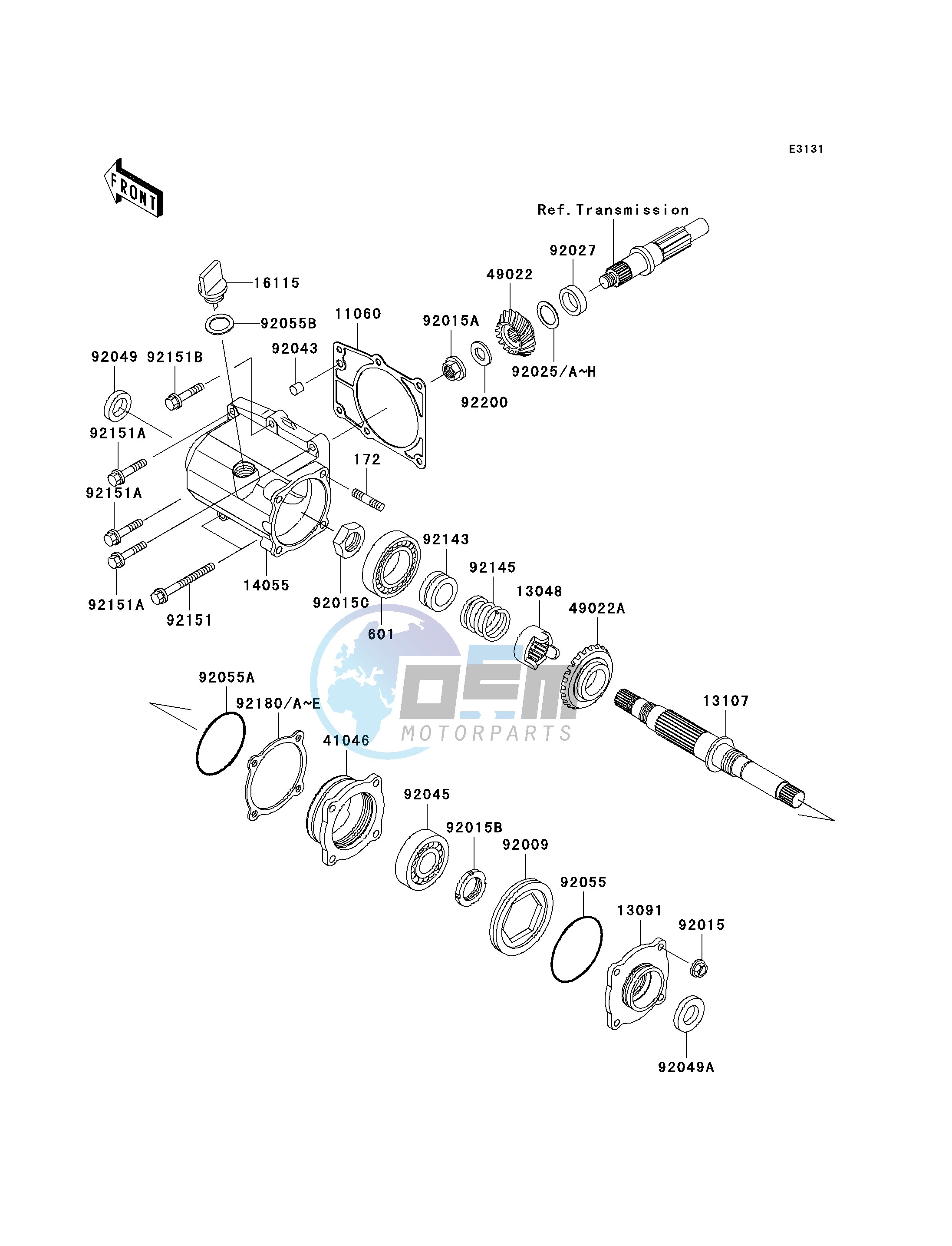 FRONT BEVEL GEAR