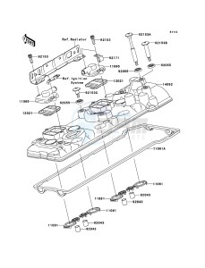 1400GTR_ABS ZG1400CCF FR GB XX (EU ME A(FRICA) drawing Cylinder Head Cover