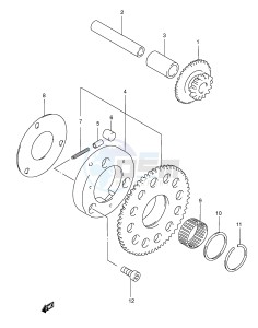 AN125 (E2) Burgman drawing STARTER CLUTCH