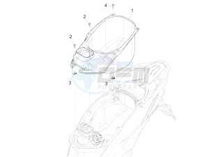 Liberty 50 iGet 4T 3V (EMEA) drawing Helmet huosing - Undersaddle