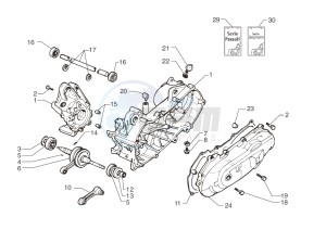 Ark AC 45 Tribal- Silver-Matt Black 125 drawing Crankcase – Crankshaft