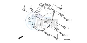 CBF1000SA Europe Direct - (ED / ABS) drawing A.C. GENERATOR COVER