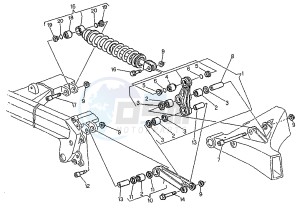 MITO EVOL.125 drawing REAR SHOCK ABSORBER