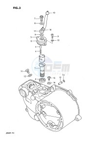 JR50 (P3) drawing CLUTCH COVER - OIL PUMP