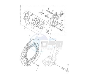 WR F 450 drawing FRONT BRAKE CALIPER