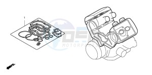 VF750CD drawing GASKET KIT A