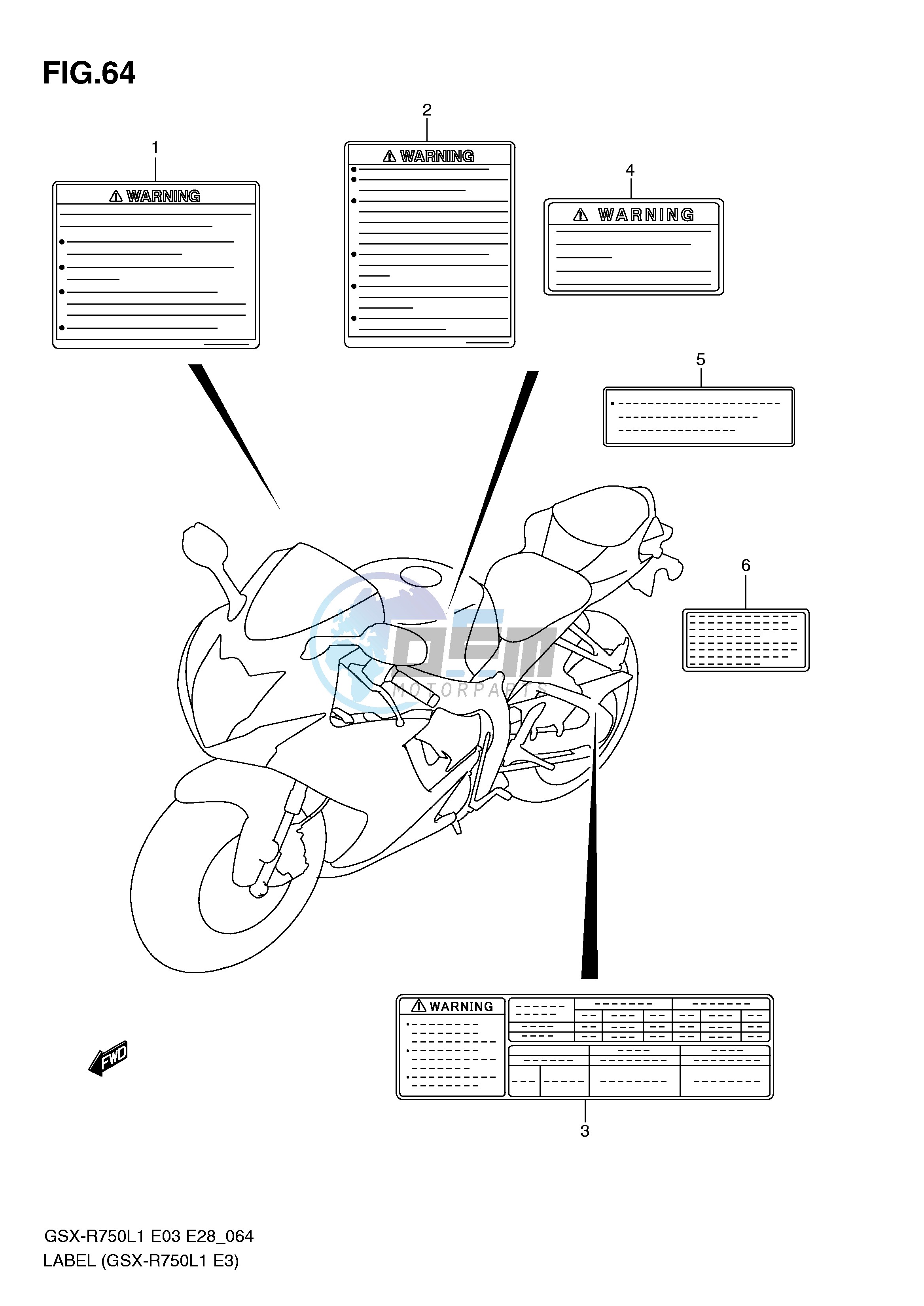 LABEL (GSX-R750L1 E3)