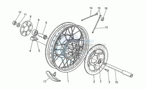 NTX 350 drawing Rear wheel