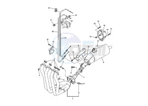 FZ1-S FAZER 1000 drawing EXHAUST SYSTEM