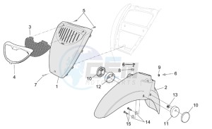 Scarabeo 50 4t 2v e2 drawing Front body II