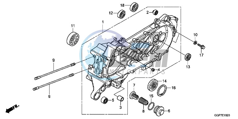 LEFT CRANKCASE