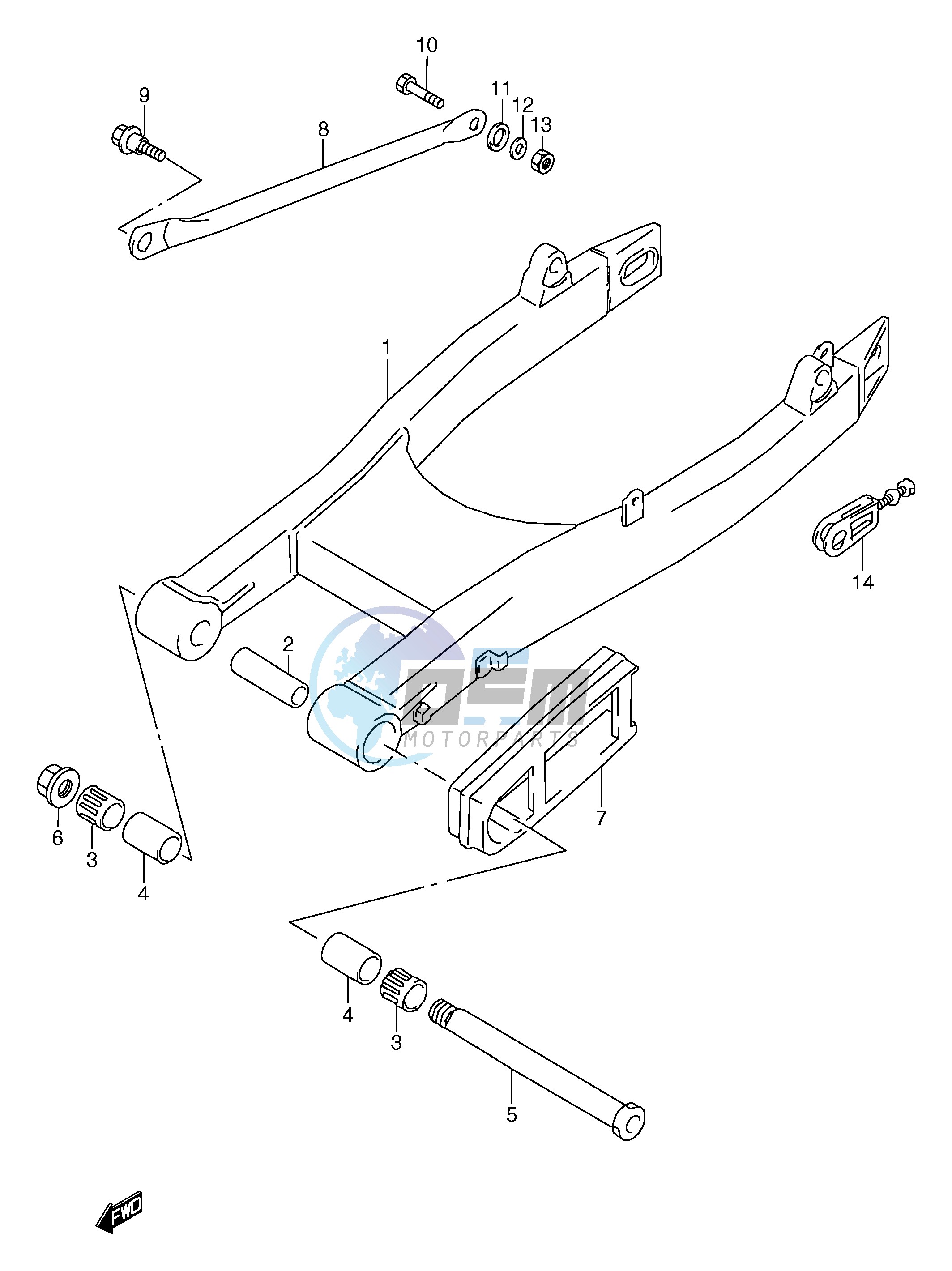 REAR SWINGING ARM