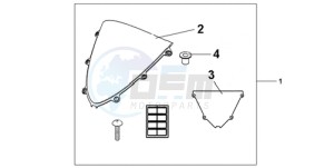 CBR1000RR9 Europe Direct - (ED / MME TRI) drawing WINDSCREEN CLEAR