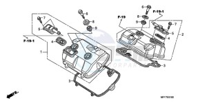 XL700VA9 UK - (E / ABS MKH SPC) drawing CYLINDER HEAD COVER