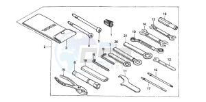 VT1100C2 drawing TOOLS