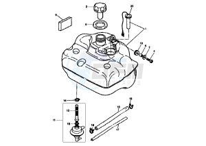 BW'S NEXT GENERATION 50 drawing FUEL TANK