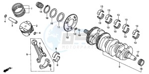 CB1100SF drawing CRANKSHAFT/PISTON