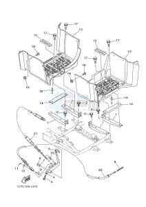 YFM450FWAD YFM45FGPHB GRIZZLY 450 EPS HUNTER (1CTG 1CTH 1CU9) drawing STAND & FOOTREST