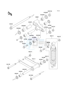 VN 800 A [VULCAN 800] (A10-A11) [VULCAN 800] drawing SUSPENSION_SHOCK ABSORBER