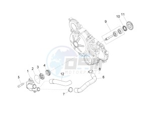 RS 125 REPLICA 4T E4 ABS (EMEA) drawing Water pump