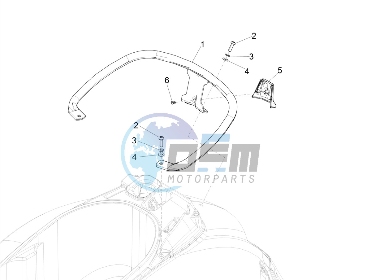 Rear luggage rack