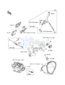 KX250F KX250YCF EU drawing Fuel Injection