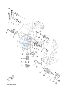 YP400R X-MAX 400 X-MAX 400 (1SD1 1SD1 1SD1) drawing OIL PUMP