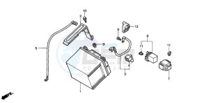 CLR125 CITY FLY drawing BATTERY