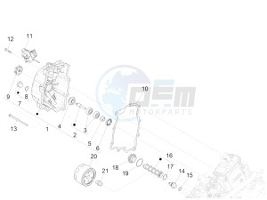 SUPER GTS 300 4T 4V IE ABS E3- E4 (NAFTA) drawing Flywheel magneto cover - Oil filter