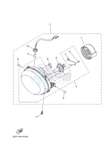 XC115S D'ELIGHT (2EP1 2EP3) drawing HEADLIGHT