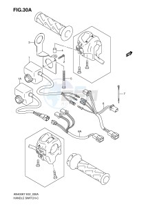 AN400 (E2) Burgman drawing GRIP HEATER (AN400ZK7 ZK8)