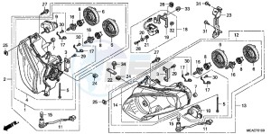 GL1800C drawing HEADLIGHT