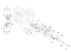 GTV 300 HPE SEI GIORNI IE E4 ABS (NAFTA) drawing Rocking levers support unit