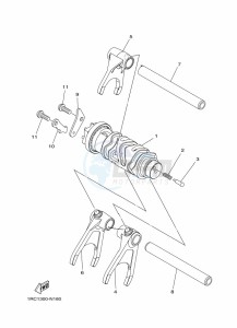 MT-09 MTN850-A (BS2G) drawing SHIFT CAM & FORK