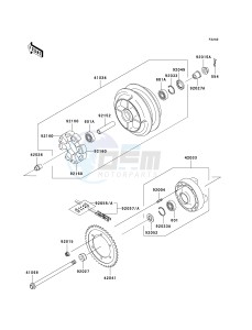 VN 800 G [VULCAN 800 DRIFTER] (E1-E5) [VULCAN 800 DRIFTER] drawing REAR WHEEL_CHAIN