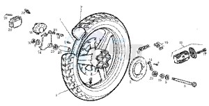 GPR 50 drawing Rear Wheel