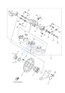 YFM700R YFM70RSBH RAPTOR 700R (2LSB) drawing REAR BRAKE CALIPER