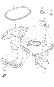 DF 9.9B drawing Side Cover Remote Control w/Power Tilt