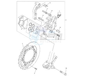 YZ F 450 drawing FRONT BRAKE CALIPER