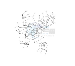 YP R X-MAX 250 drawing CYLINDER AND HEAD