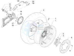 MP3 500 MAXI SPORT ABS (NAFTA) drawing Rear wheel