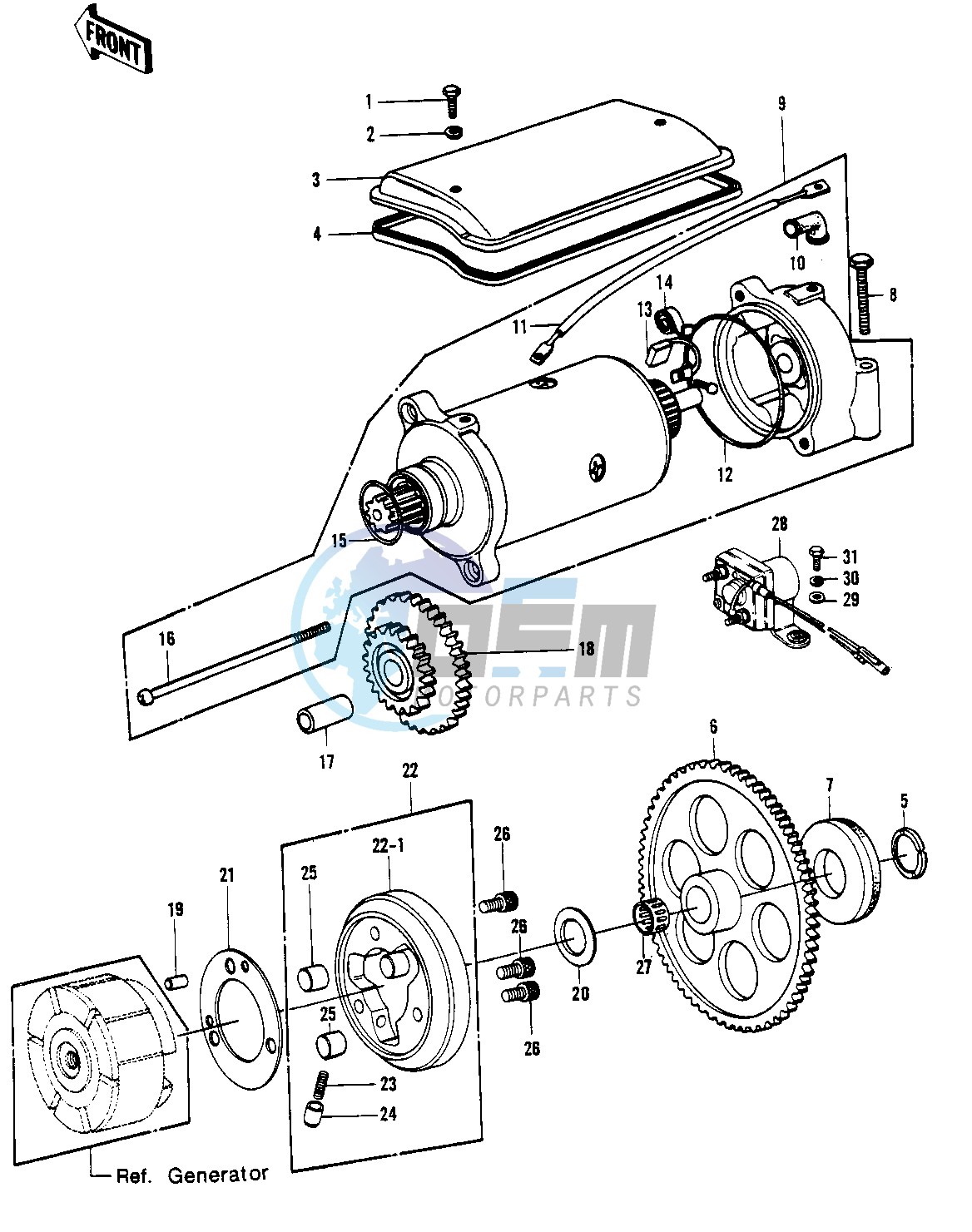 STARTER MOTOR_STARTER CLUTCH -- 78 C1_C1A- -