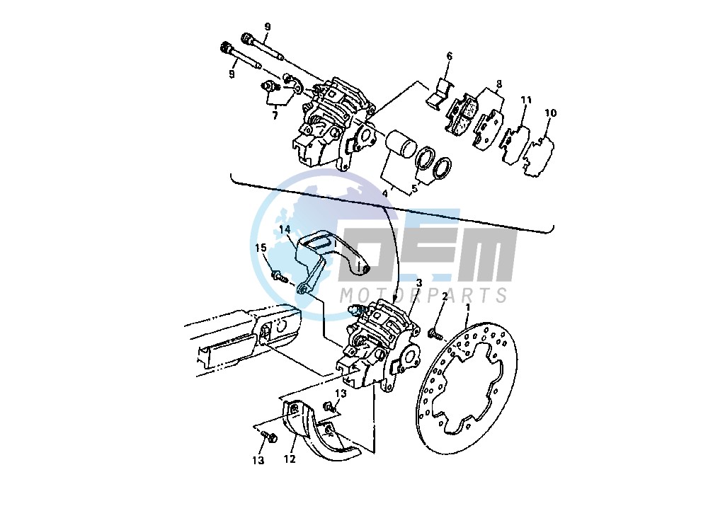 REAR BRAKE CALIPER