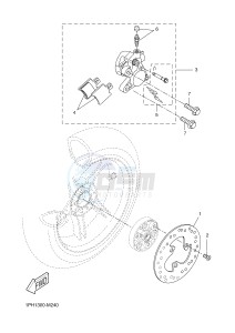 NS50 AEROX (1PH3 1PH3 1PH3) drawing REAR BRAKE CALIPER