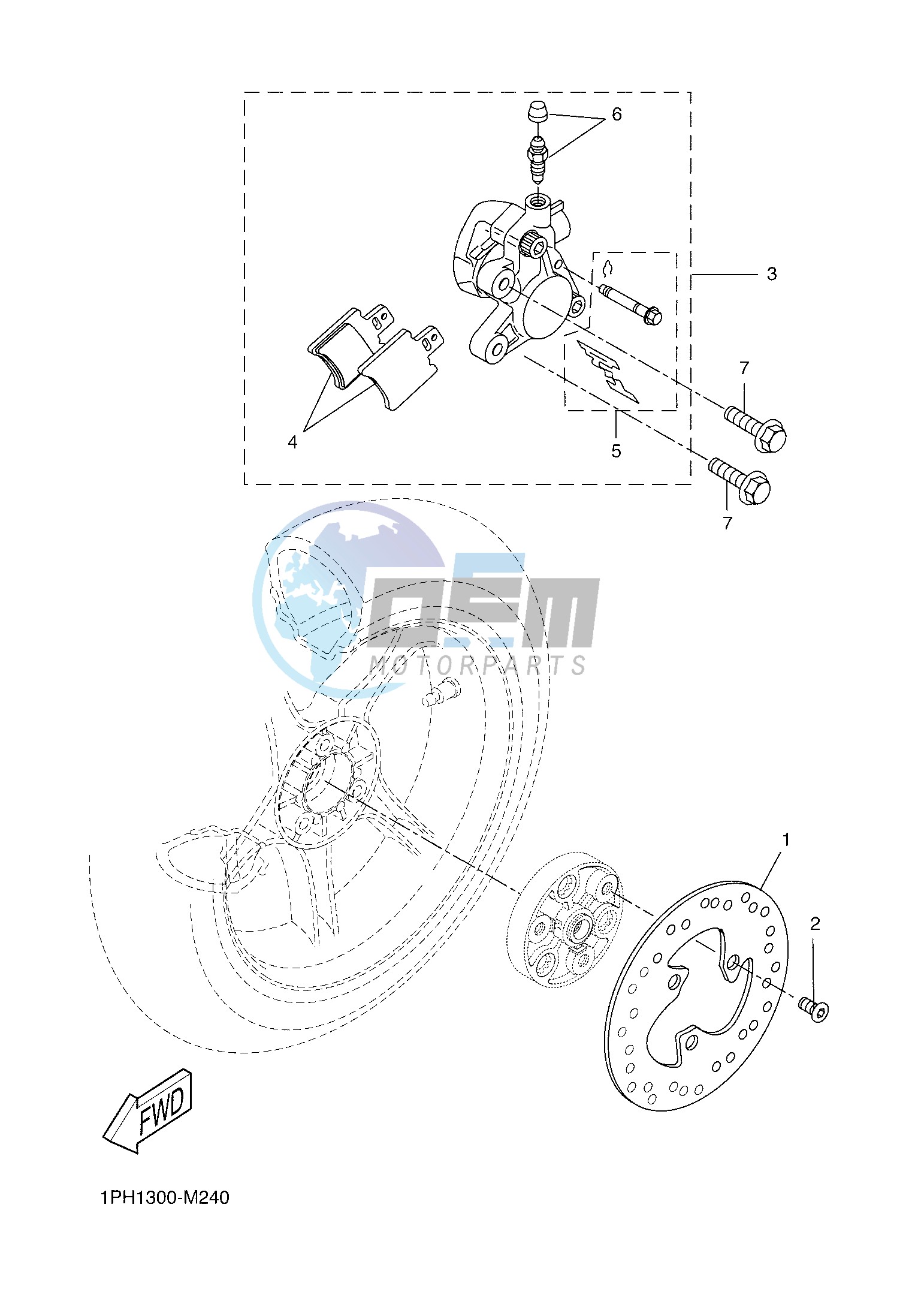 REAR BRAKE CALIPER