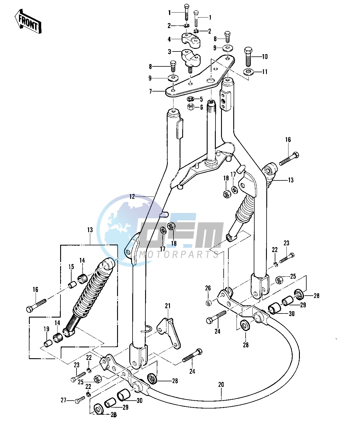 FRONT FORK -- 82 A1- -